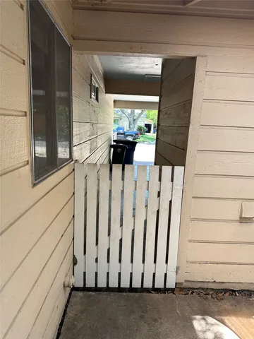 a view of wooden fence