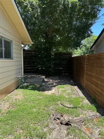 a backyard of a house
