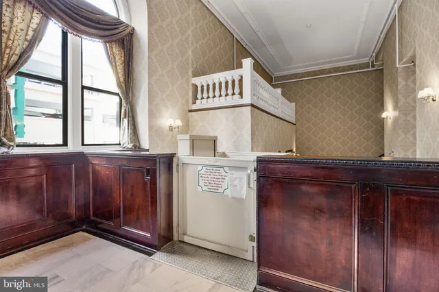 a view of a refrigerator and window