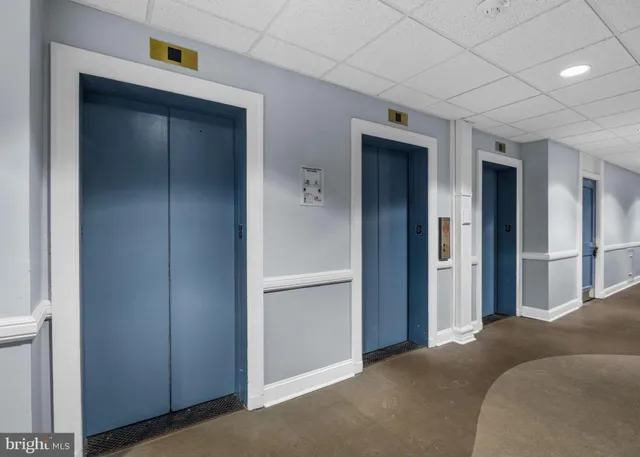 a view of a bedroom from a bedroom