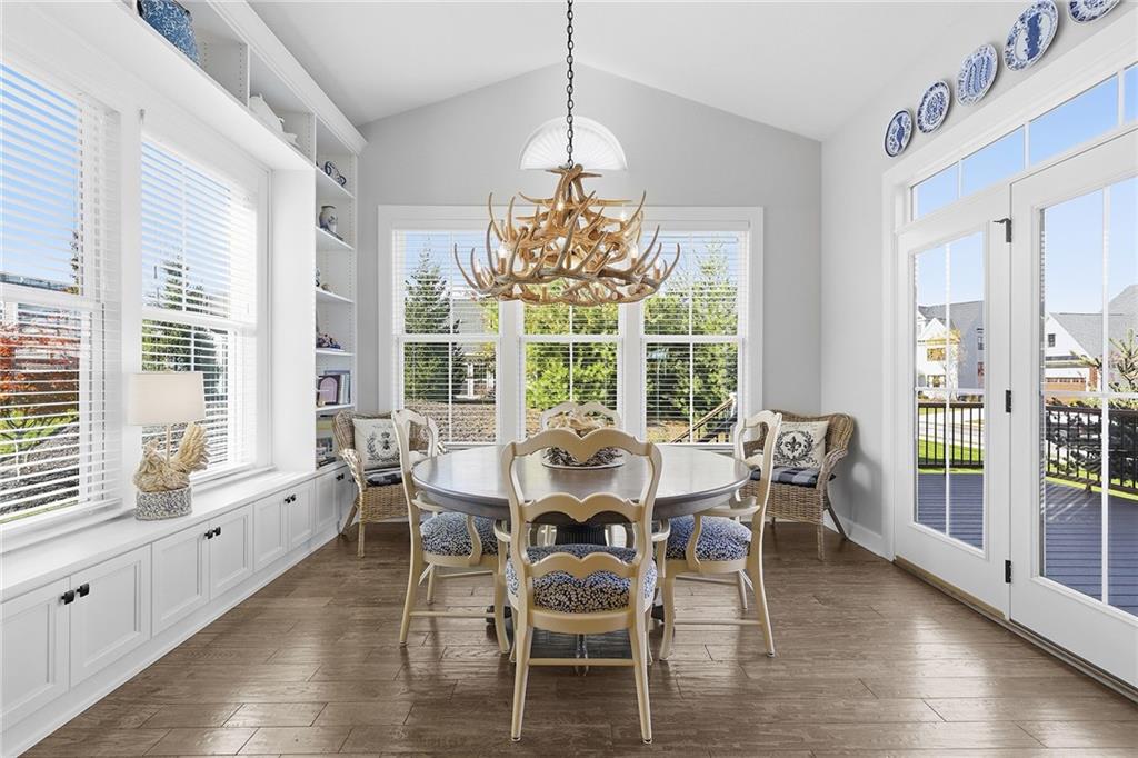 2015 Cherry Road Gibsonia, PA 15044 - Photo 14 of 50 a dining room with furniture a chandelier and wooden floor
