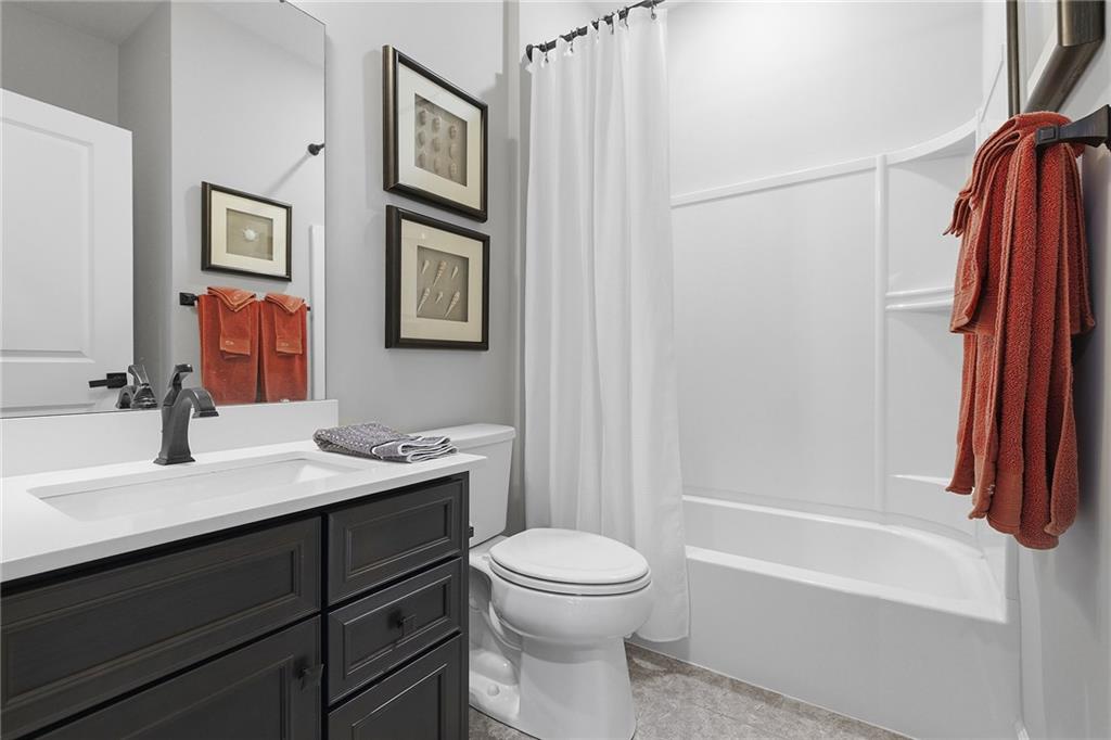 2015 Cherry Road Gibsonia, PA 15044 - Photo 25 of 50 a bathroom with a sink a toilet and shower