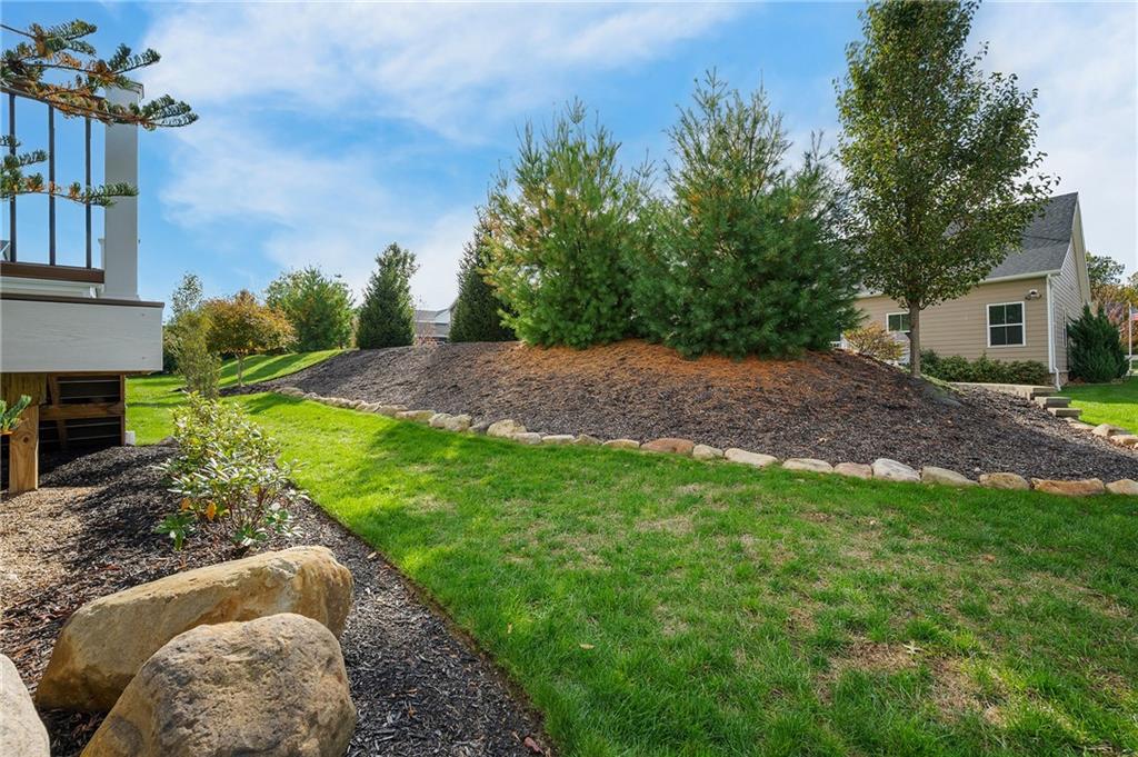 2015 Cherry Road Gibsonia, PA 15044 - Photo 47 of 50 a view of backyard with outdoor seating and green space