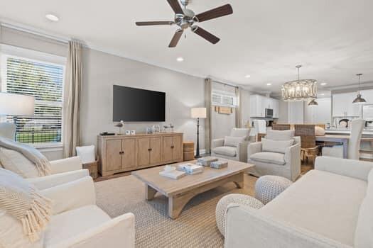 48 Barefoot Cove Freeport, FL 32439 - Photo 25 of 82 a living room with furniture and a flat screen tv