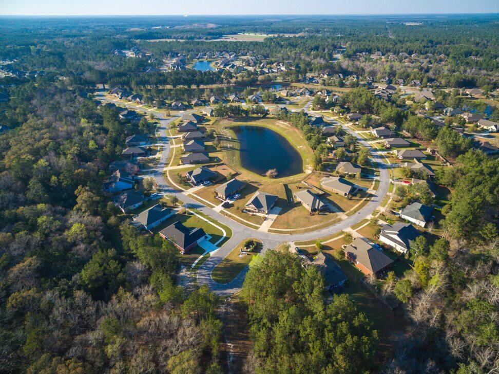 48 Barefoot Cove Freeport, FL 32439 - Photo 68 of 82 an aerial view of residential houses with outdoor space and trees