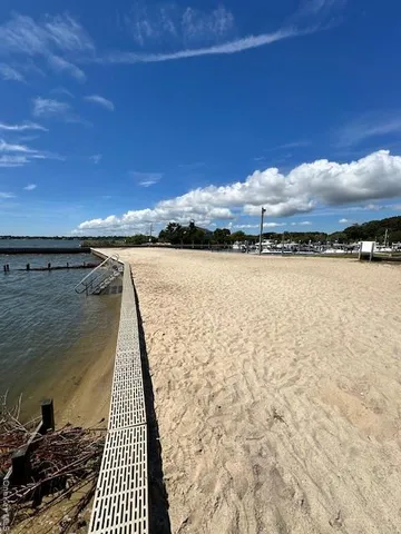 a view of outdoor space and swimming pool