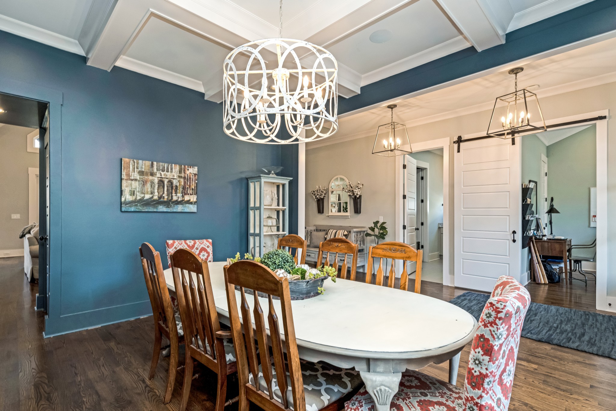 325 Circuit Road Franklin, TN 37064 - Photo 12 of 55 a view of a dining room with furniture wooden floor and chandelier