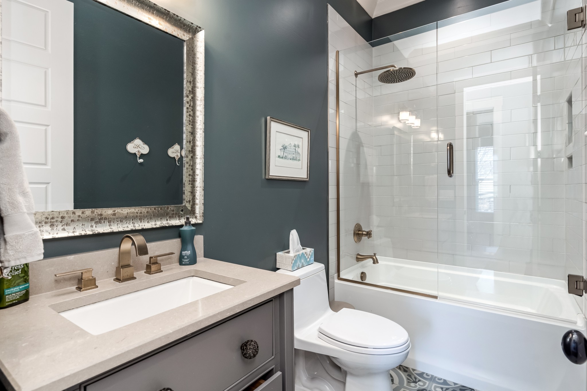 325 Circuit Road Franklin, TN 37064 - Photo 30 of 55 a bathroom with a sink a toilet and shower