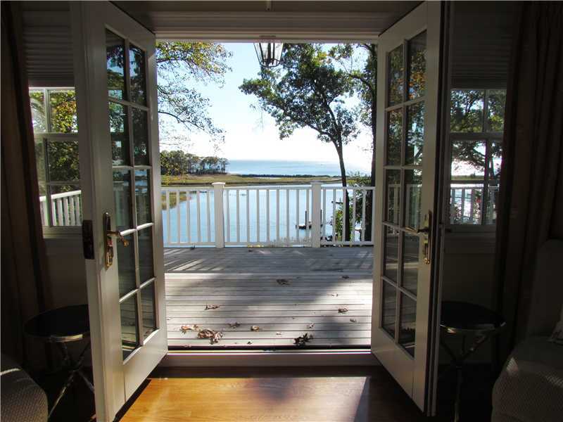 115 Long Neck Point Road Darien, CT 06820 - Photo 17 of 21 a view of swimming pool from a balcony