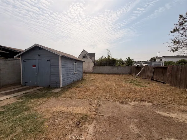 a backyard of a house