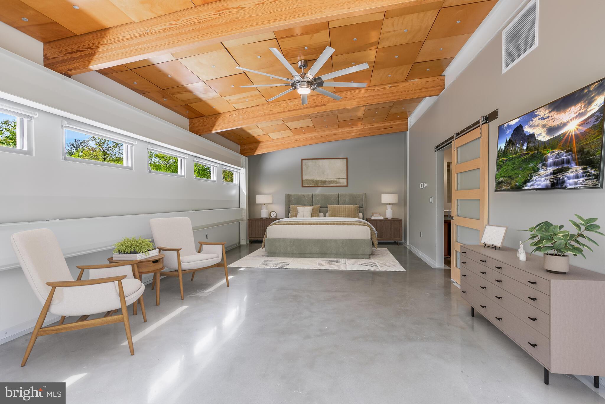 5553 Beverleys Mill Road Broad Run, VA 20137 - Photo 71 of 80 a bedroom with furniture and wooden floor