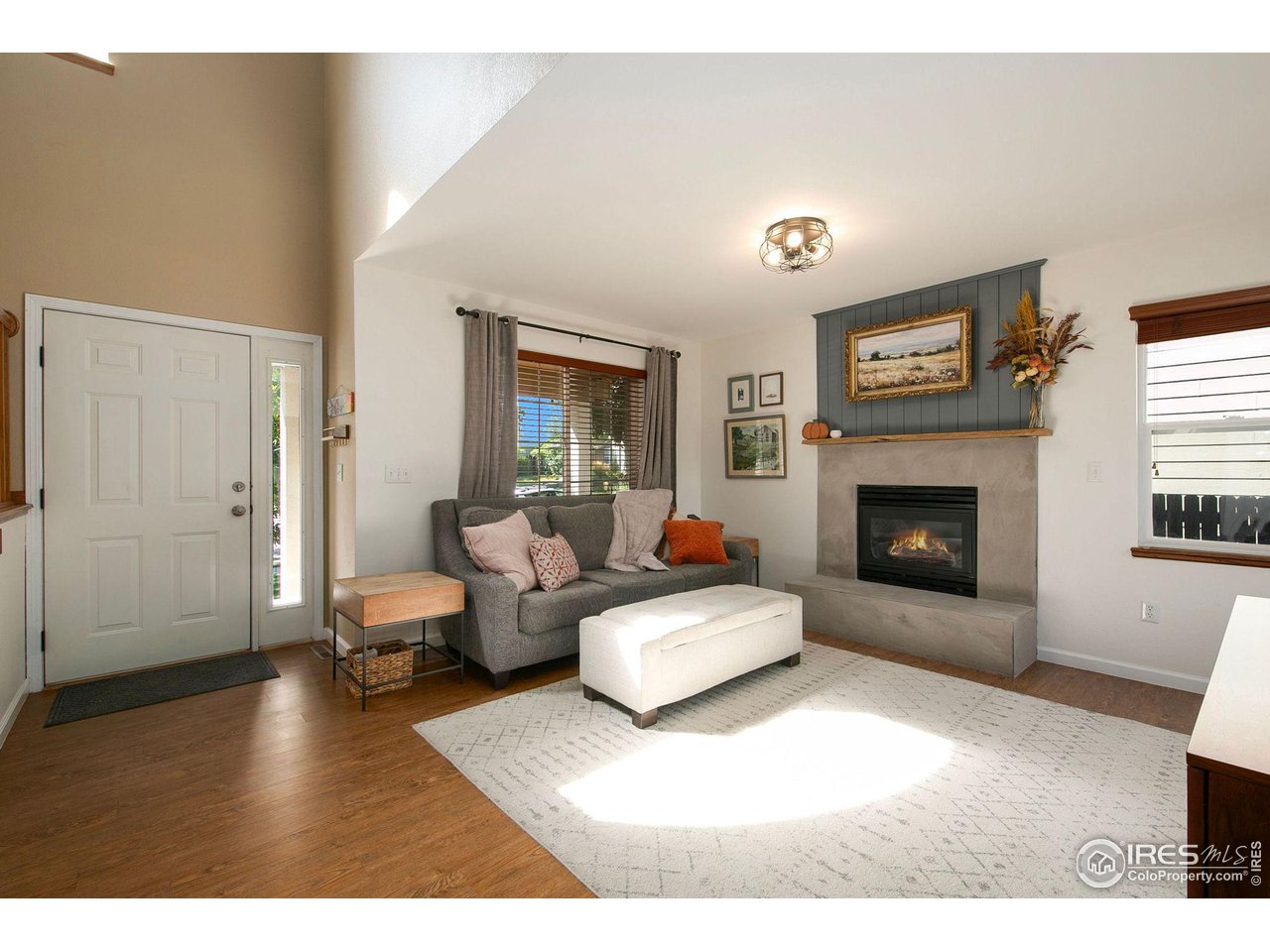 1138 Argento Drive Fort Collins, CO 80521 - Photo 3 of 25 a living room with furniture and a fireplace