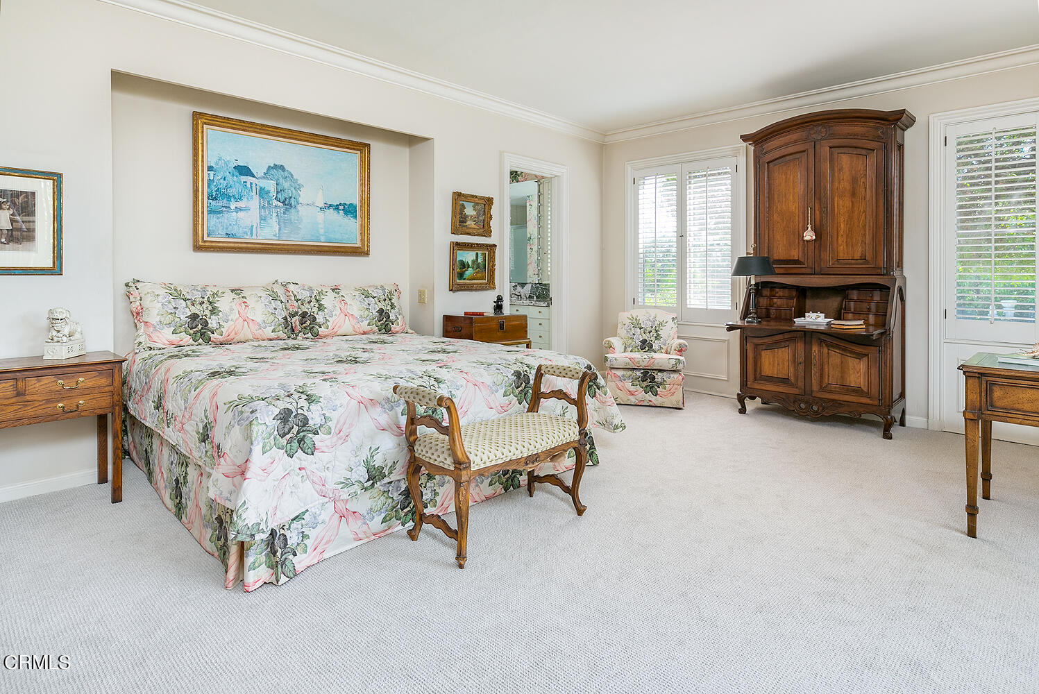 3 Oak Knoll Terrace Pasadena, CA 91106 - Photo 24 of 46 a bedroom with a bed and a furniture