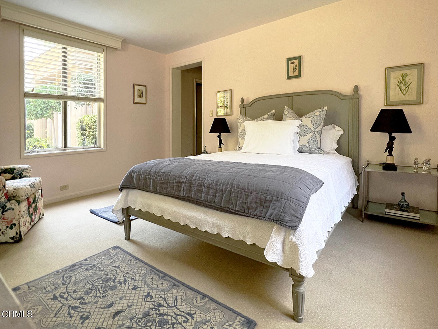 3 Oak Knoll Terrace Pasadena, CA 91106 - Photo 32 of 46 a bedroom with a bed and wooden floor