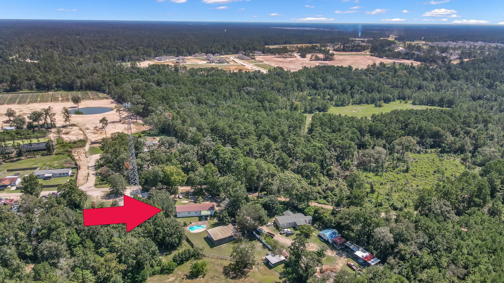 15350 Old Humble Pipeline Road Conroe, TX 77302 - Photo 36 of 38 an aerial view of multiple house