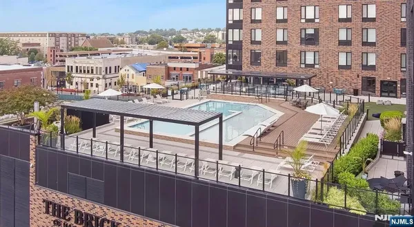 a view of a city from a balcony