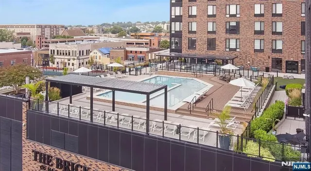 a view of a city from a balcony