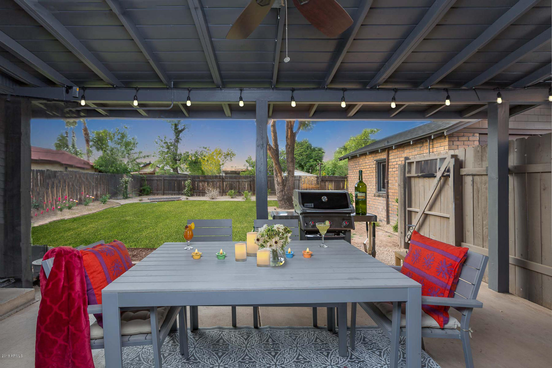 1582 East Cheery Lynn Road Phoenix, AZ 85014 - Photo 14 of 15 14 Patio Dusk