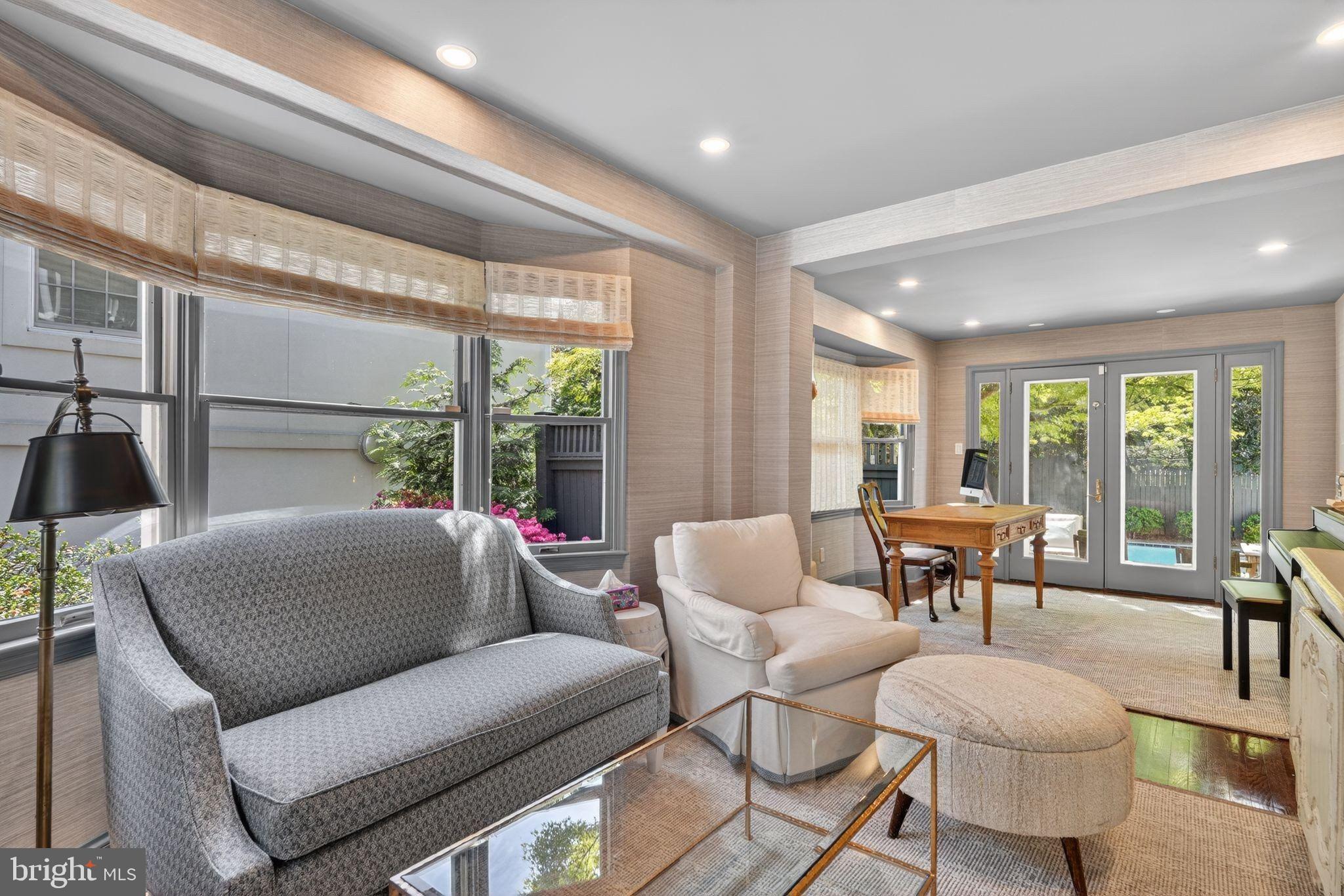 4340 Garfield Street Northwest Washington, DC 20007 - Photo 20 of 42 a living room with furniture and a large window