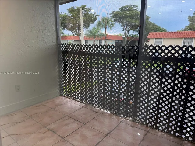 a view of a black gate