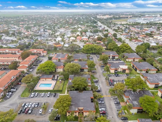an aerial view of a city