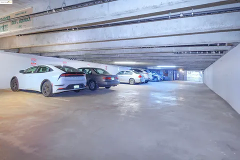 a car parked in garage