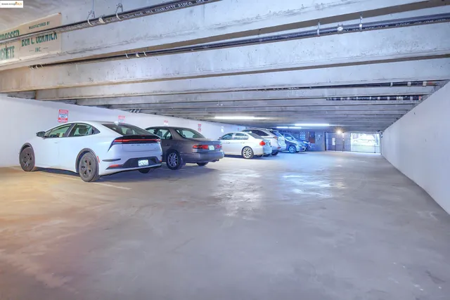 a car parked in garage