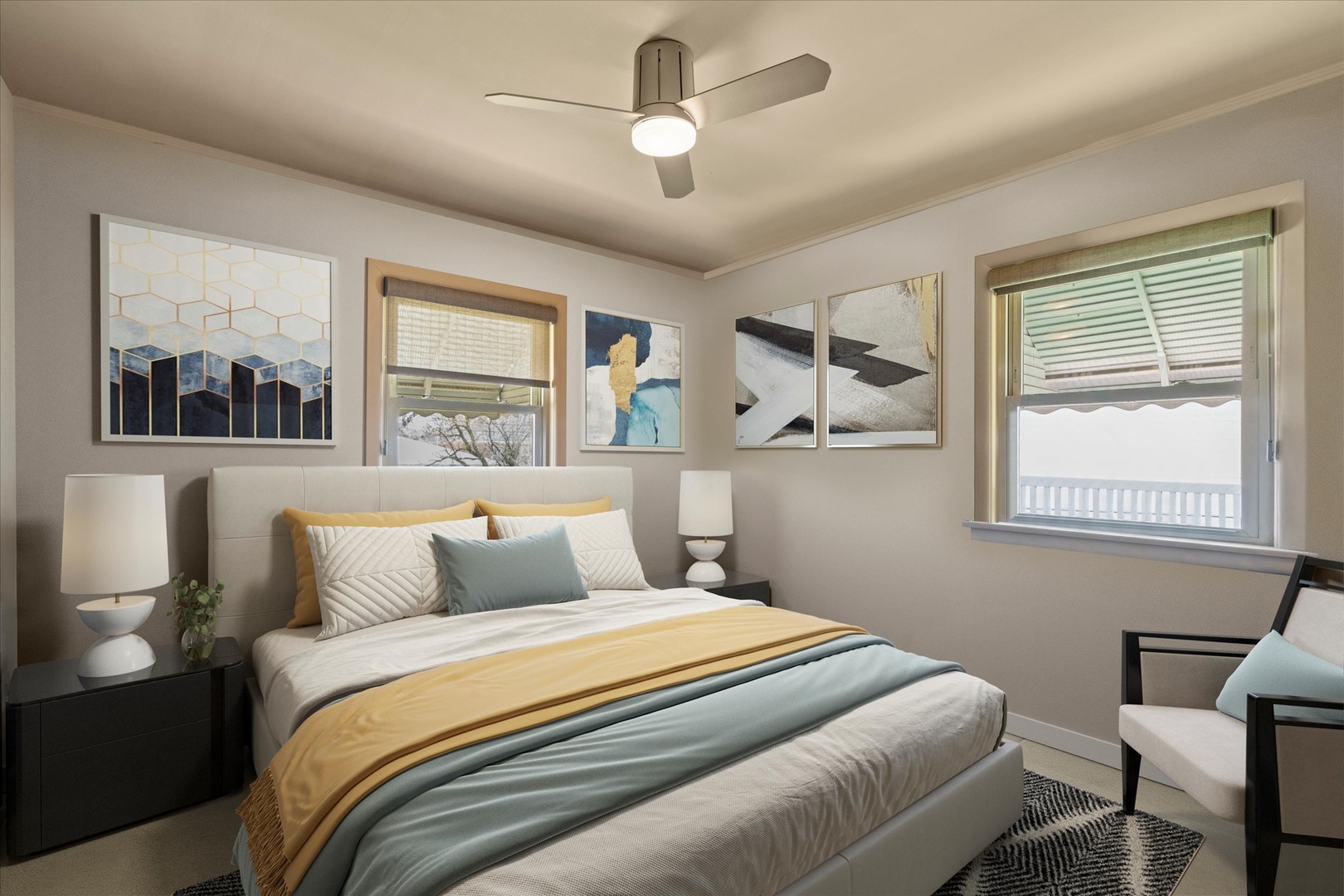 11007 Major Avenue Chicago Ridge, IL 60415 - Photo 11 of 21 a bedroom with a large bed and a window