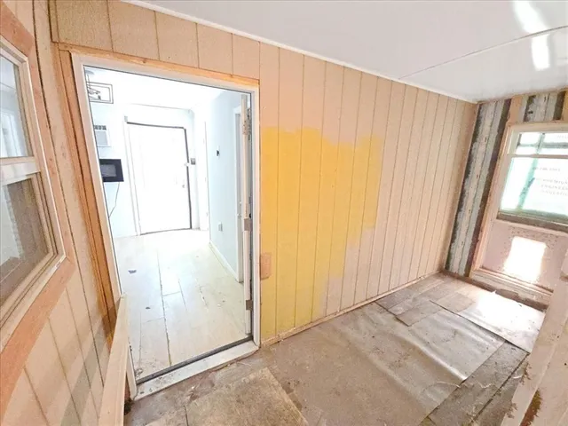 a view of a room with window