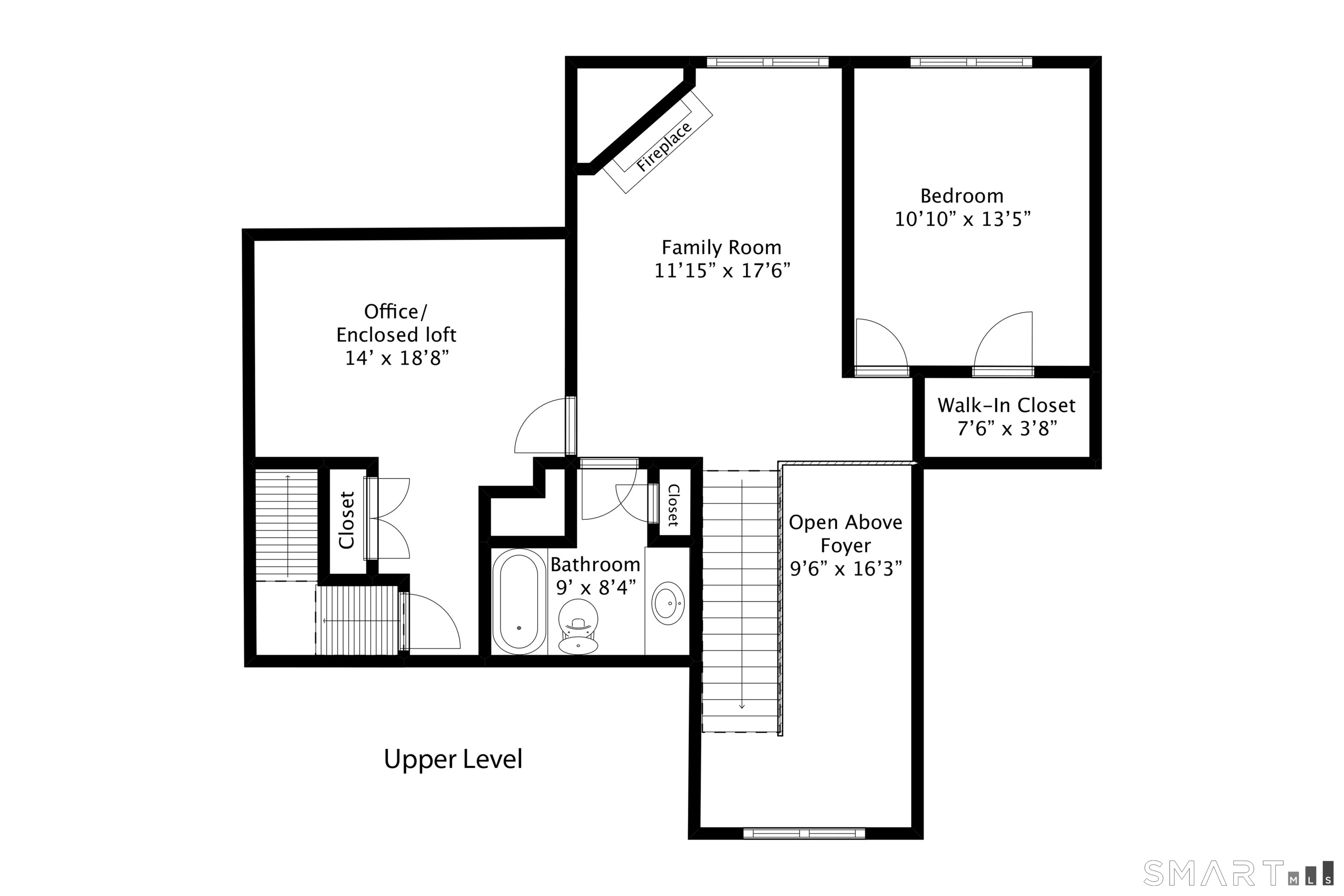 415 Pitkin Hollow, Unit 415 Trumbull, CT 06611 - Photo 34 of 35 Second floor floor plan