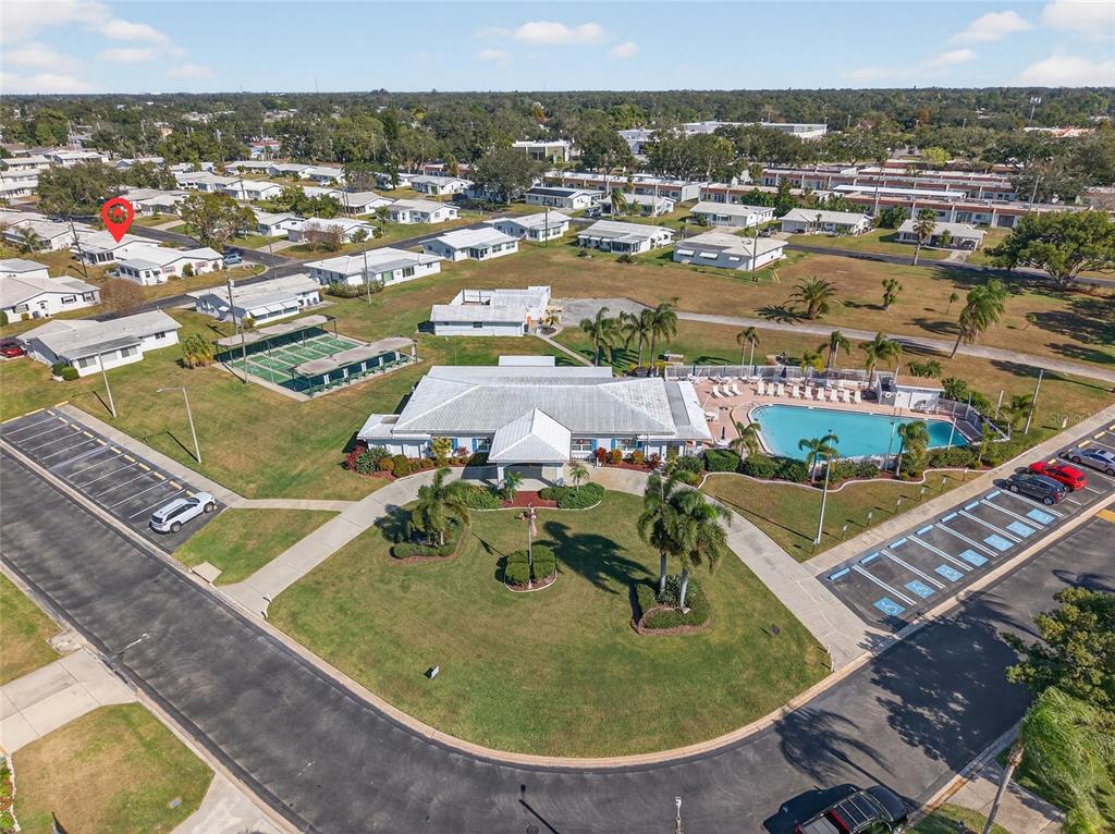 9238 140th Lane Seminole, FL 33776 - Photo 27 of 36 an aerial view of residential houses with outdoor space