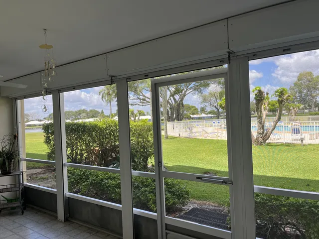 a view of a room with window