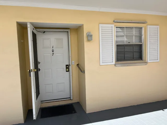 a view of front door