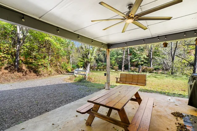 a house with trees in front of it