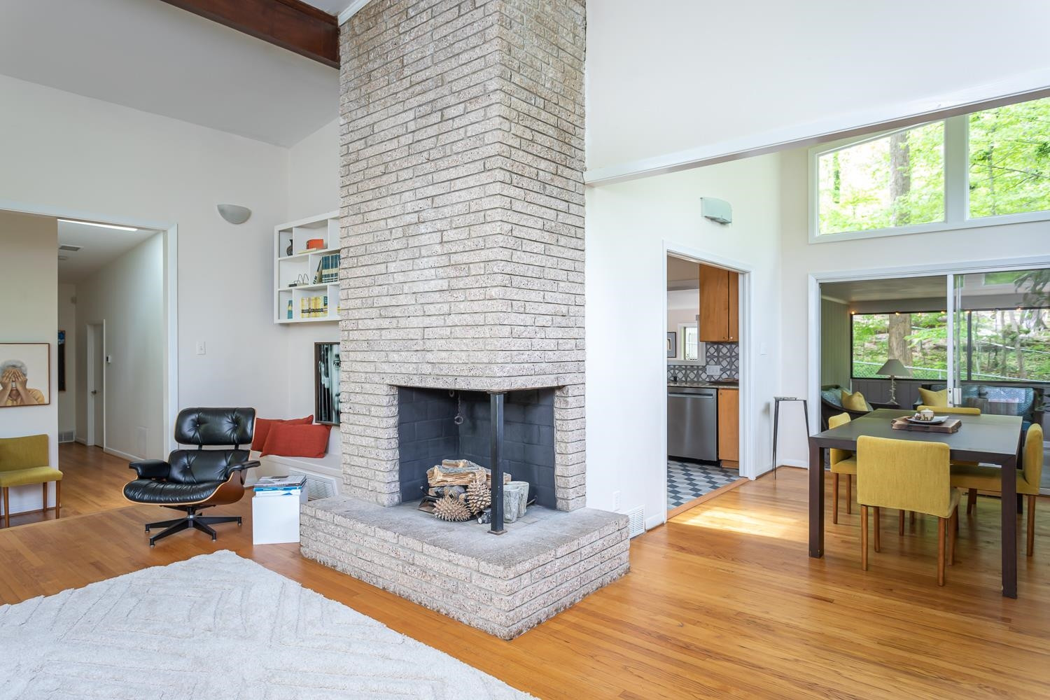 2604 McDowell Road Durham, NC 27705 - Photo 4 of 41 Modern Fireplace / Hearth is the focal point for the Living room