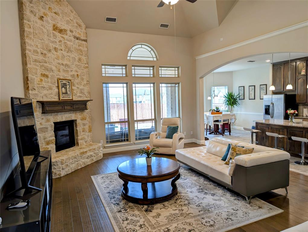 2630 Flat Bush Avenue Midlothian, TX 76065 - Photo 2 of 32 a living room with fireplace furniture and a fireplace