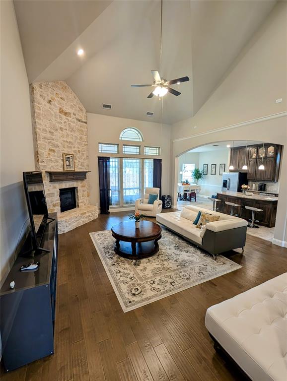 2630 Flat Bush Avenue Midlothian, TX 76065 - Photo 3 of 32 a living room with furniture fireplace and a table