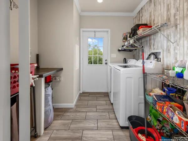 a view of storage and utility room