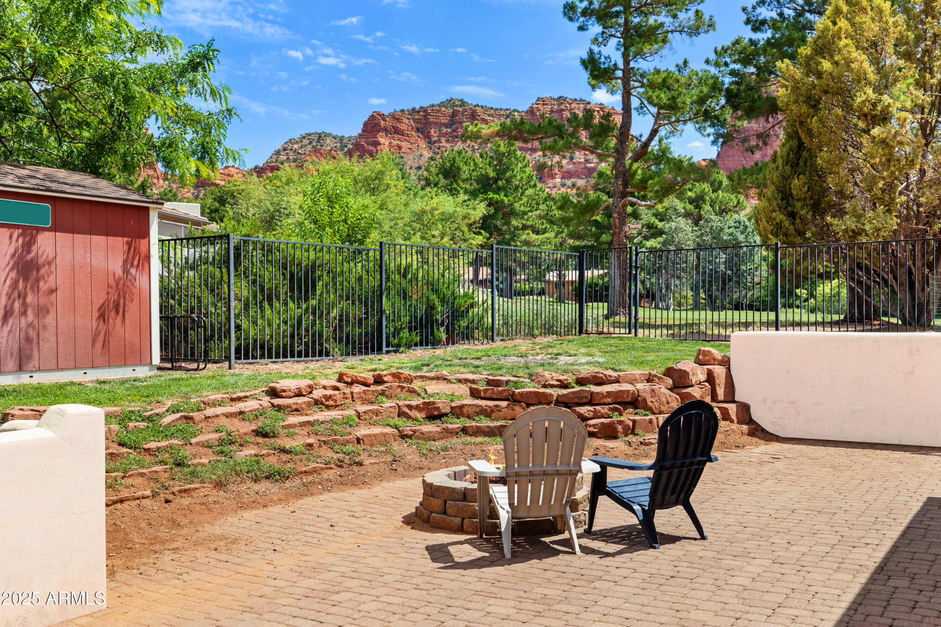 25 Miner Circle Sedona, AZ 86351 - Photo 43 of 56 25 Miner Cir - Backyard Bordering Golf