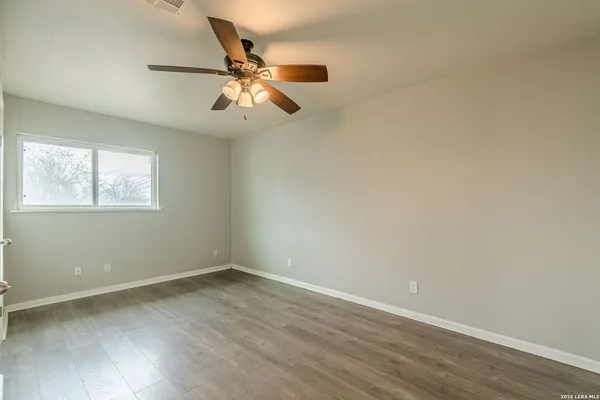 wooden floor in an empty room