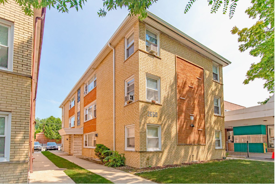 a view of a large building