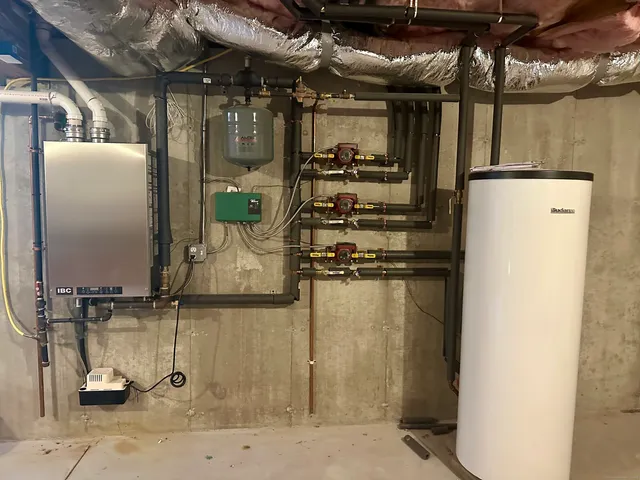 a view of water heater room