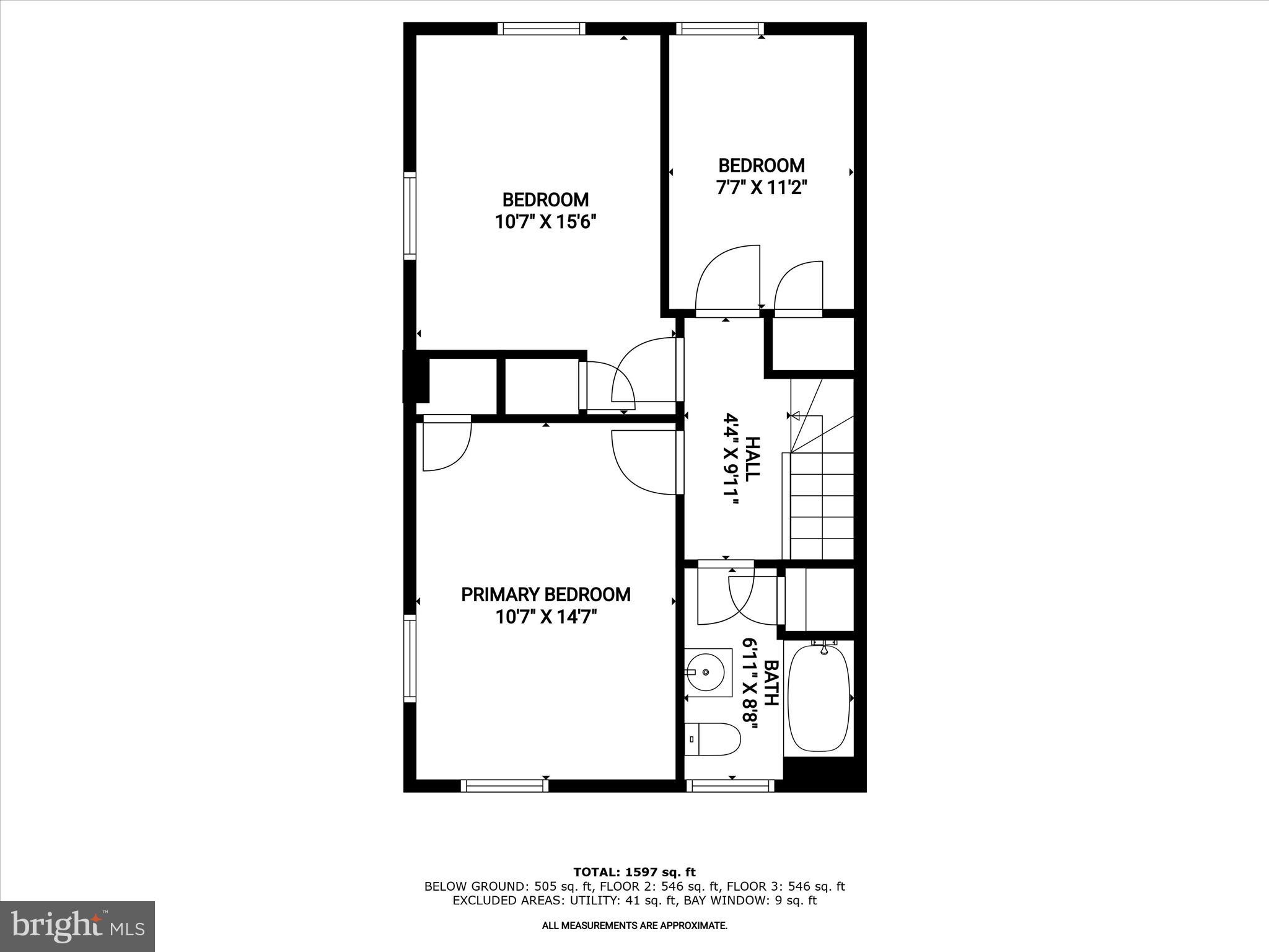 1317 Pentwood Road Baltimore, MD 21239 - Photo 37 of 39 Upper Level Floor Plan