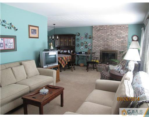 19 Montview Road Edison, NJ 08837 - Photo 2 of 15 a living room with furniture a fireplace and a flat screen tv