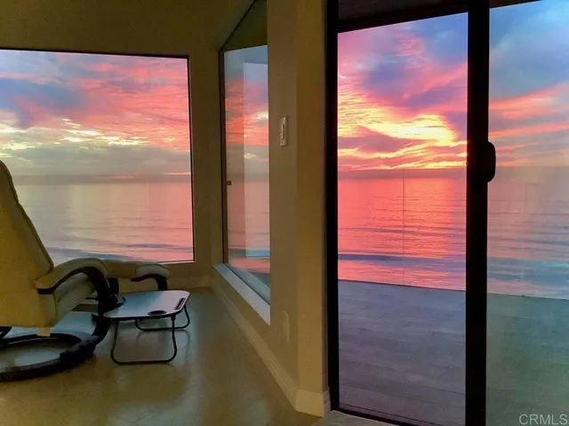 a room with furniture