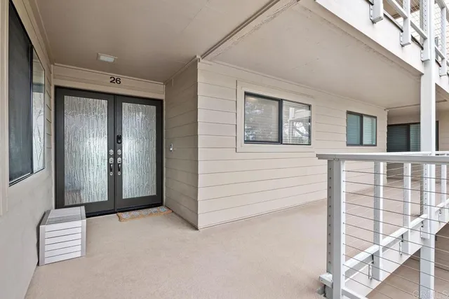 a view of front door