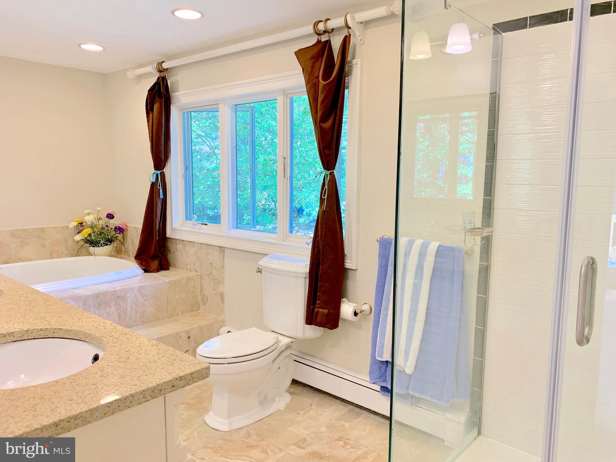 74 Marion Road East Princeton, NJ 08540 - Photo 26 of 32 a bathroom with a sink a toilet and a mirror