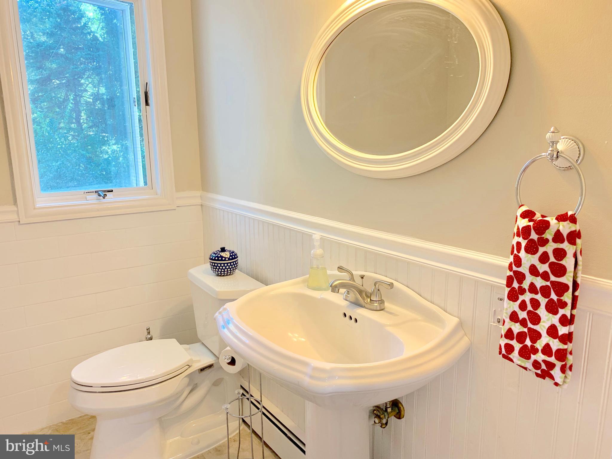 74 Marion Road East Princeton, NJ 08540 - Photo 28 of 32 a bathroom with a sink and a mirror