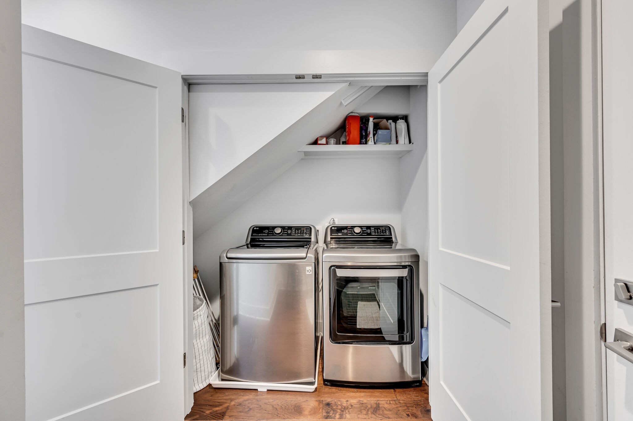 740 Inspiration Boulevard Madison, TN 37115 - Photo 26 of 55 a view of a storage and utility room with washer and dryer