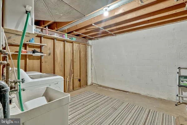 a view of storage and utility room